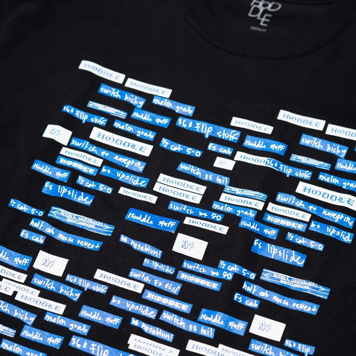 HODDLE "LIST" TEE BLACK Formal Elegance All-Purpose Wear