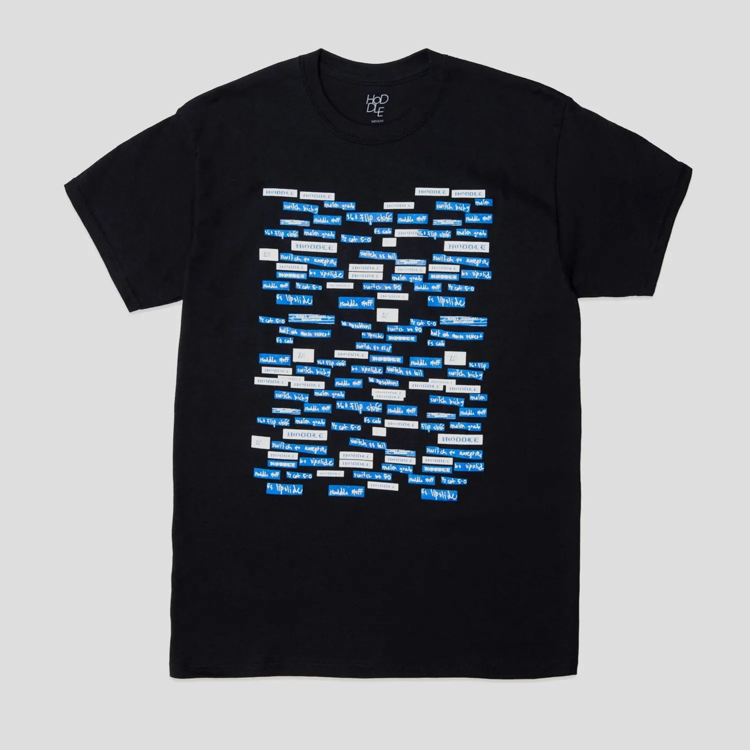 HODDLE "LIST" TEE BLACK RelaxedFit Modern Comfort Style