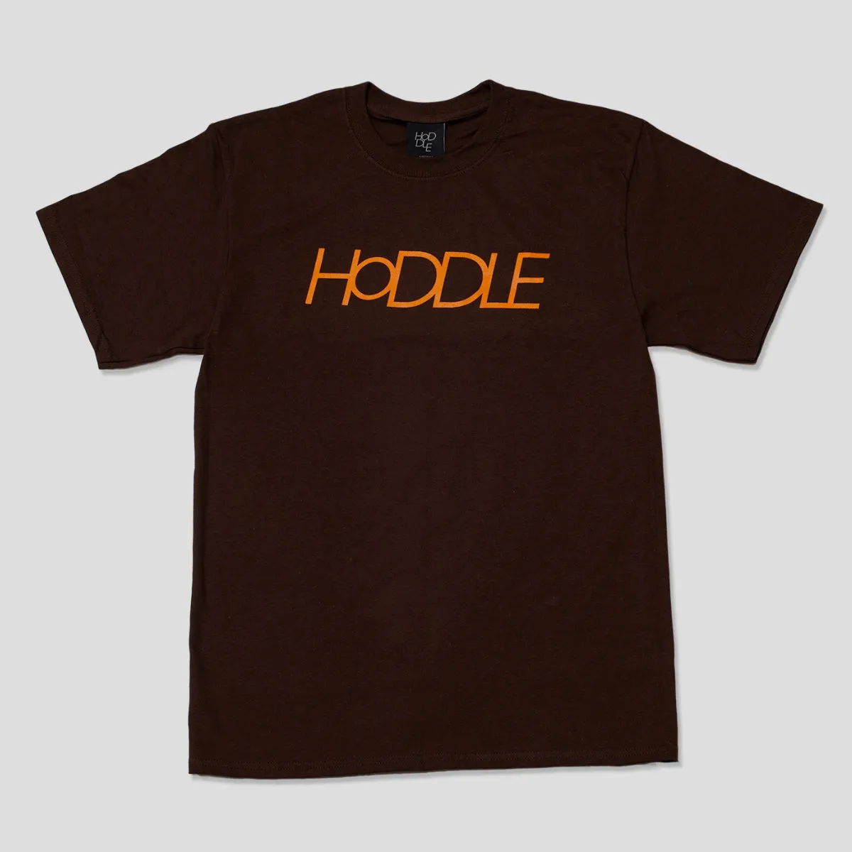HODDLE "LOGO" TEE BROWN/ORANGE Workout Simple Yet Elegant