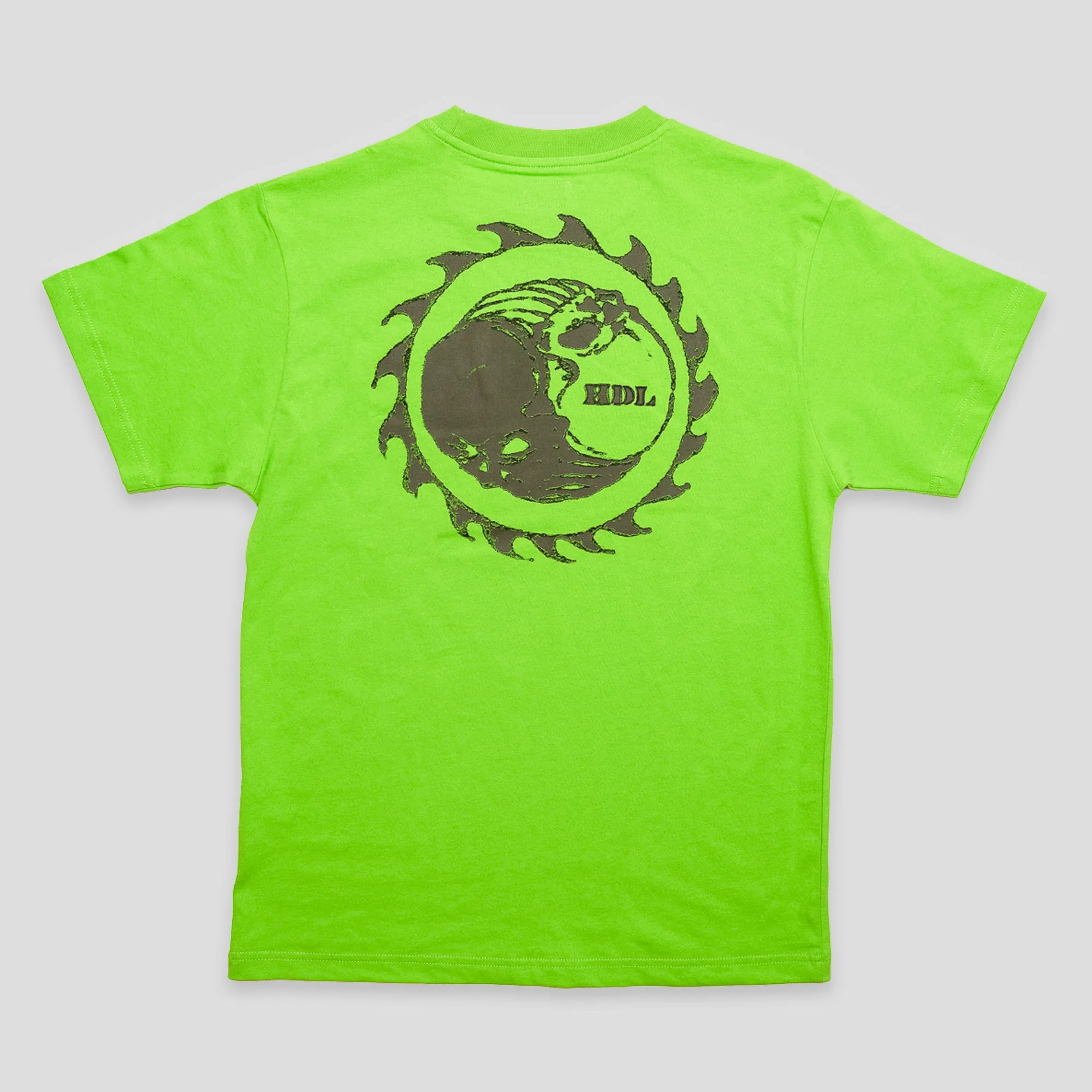 Ultra Soft Blend Adult sophistication Hoddle Thunderdome Pocket Tee - Lime Green