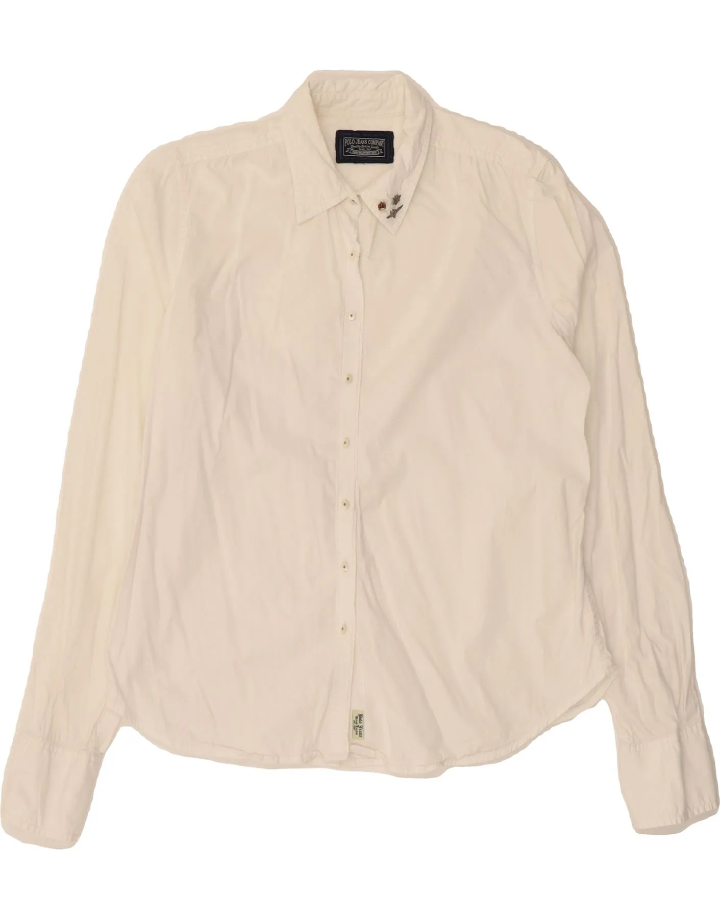 RALPH LAUREN Womens Shirt UK 18 XL White Comfort First Fit Unisex style