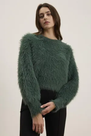 Deep Relax HOLLAND FEATHER YARN CARDIGAN