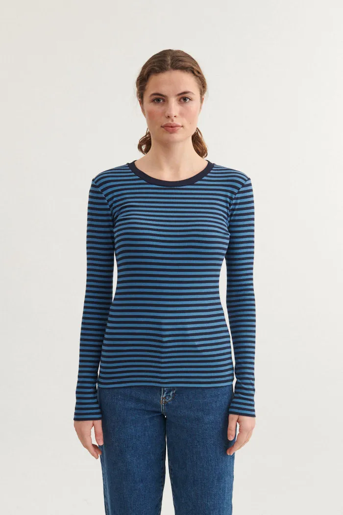 Ludmilla LS Tee - Copen blue / sky captain Non-toxic Casual Flex Design