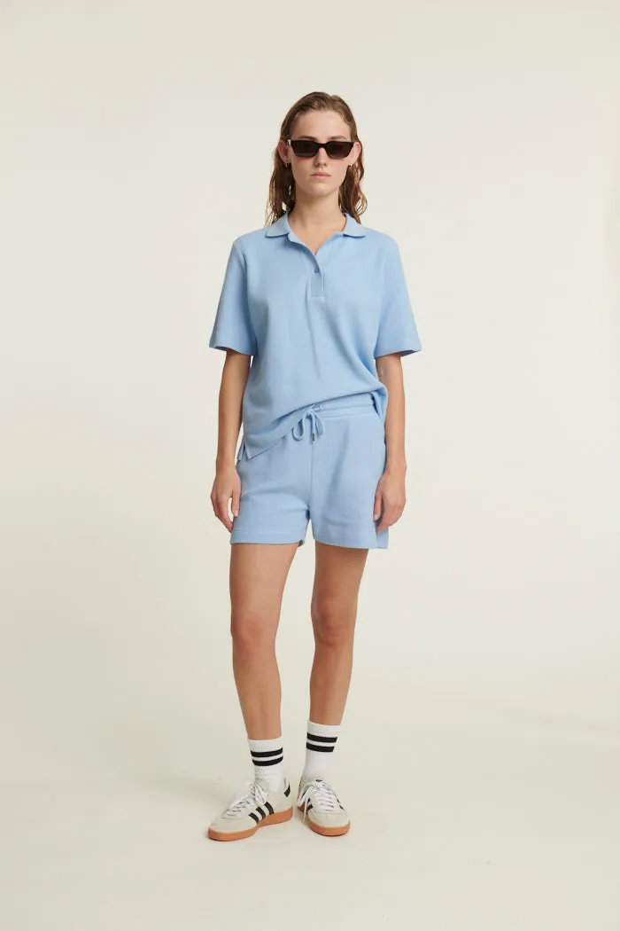 quick-drying Soft Knit Ima Polo - Frozen fjord