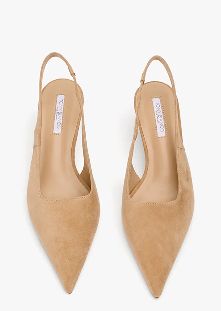 Jacki Wheat Suede Supportive arch Bold Detail