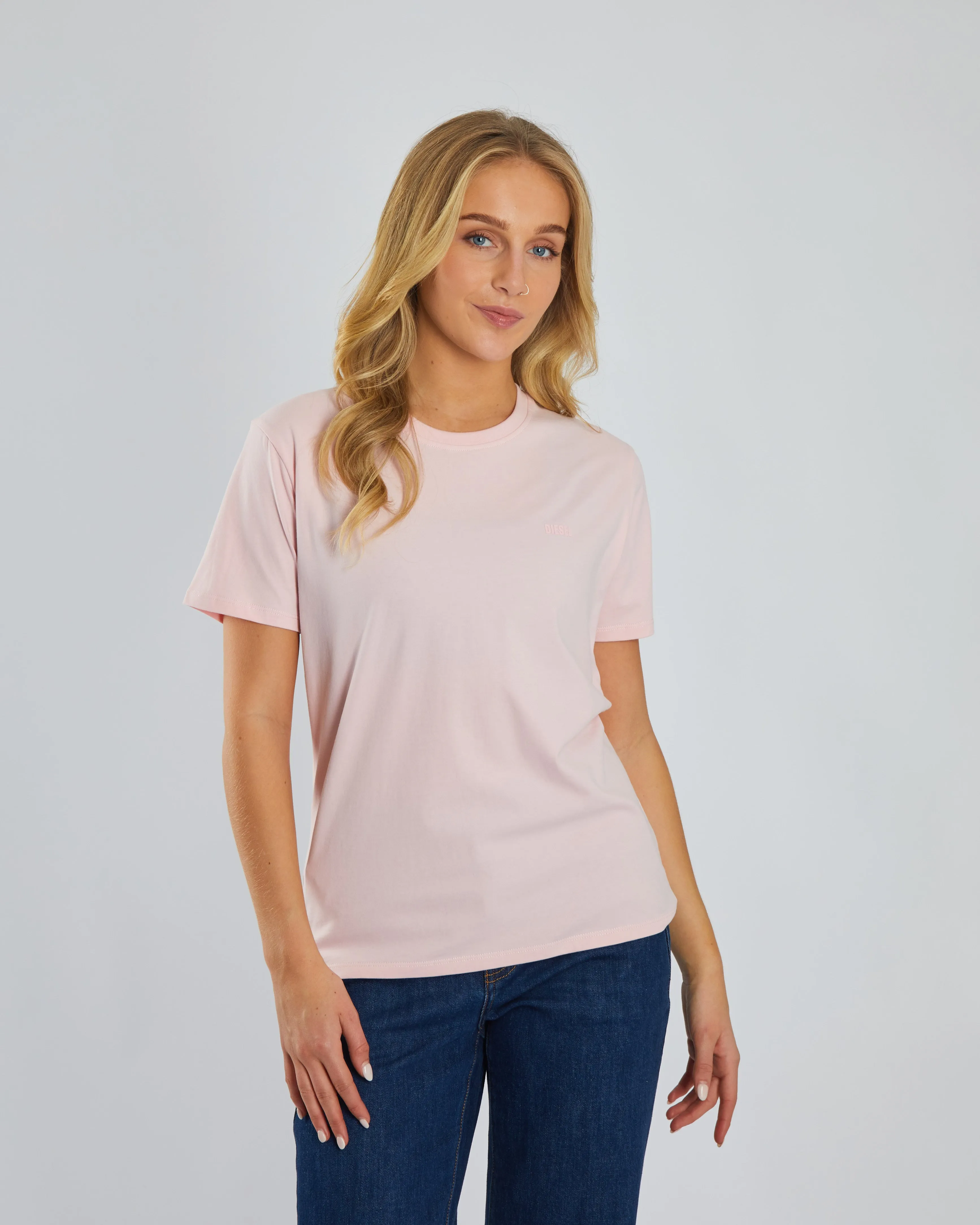 Jada Basic O Neck Bermuda Pink Comfort Style Outdoor Outfit Style