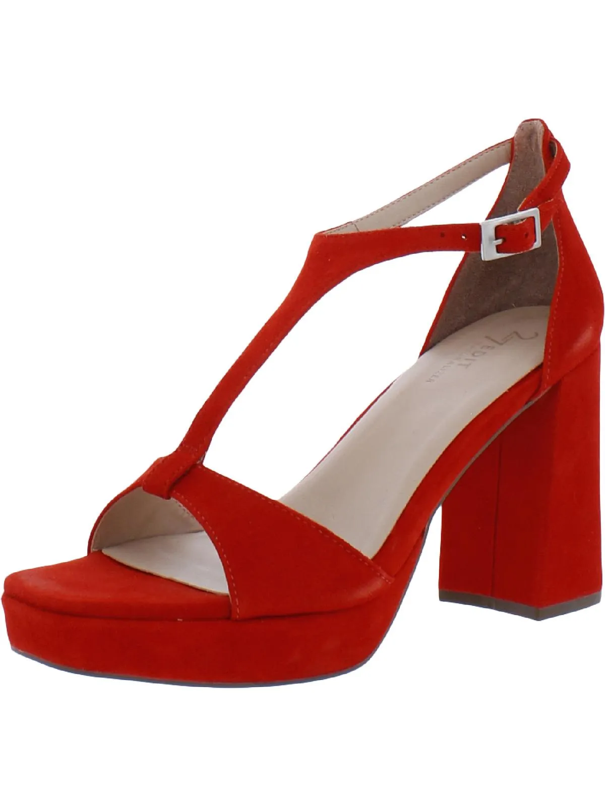 Jae Womens Buckle Open Toe Heels Casual Heels for Work