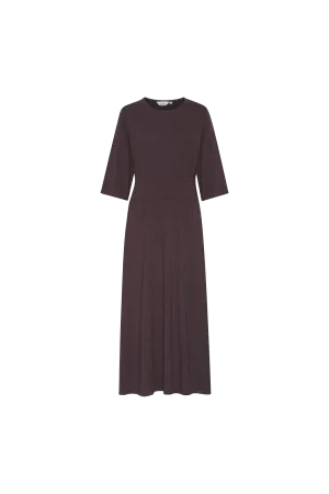 Playful and flirty dress Jo Long Dress - Chocolate Plum