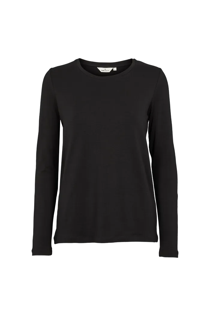 Oversized Cut Jolanda LS Tee - Black