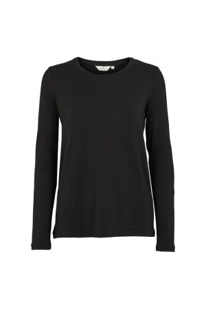 Oversized Cut Jolanda LS Tee - Black