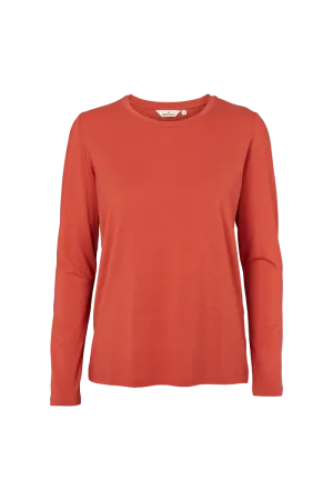 Jolanda LS Tee - Cinnabar Cozy Touch