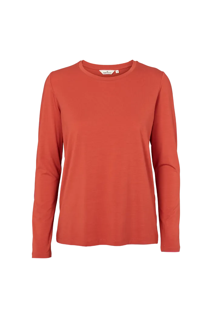 Jolanda LS Tee - Cinnabar Cozy Touch