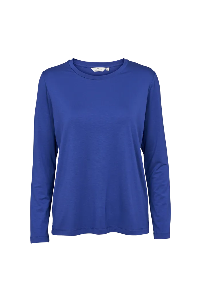 Jolanda LS Tee - Clematis Blue Sporty Stretch Fit