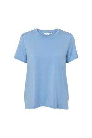 Jolanda Tee - Blissful Blue Tubular Knit Structure