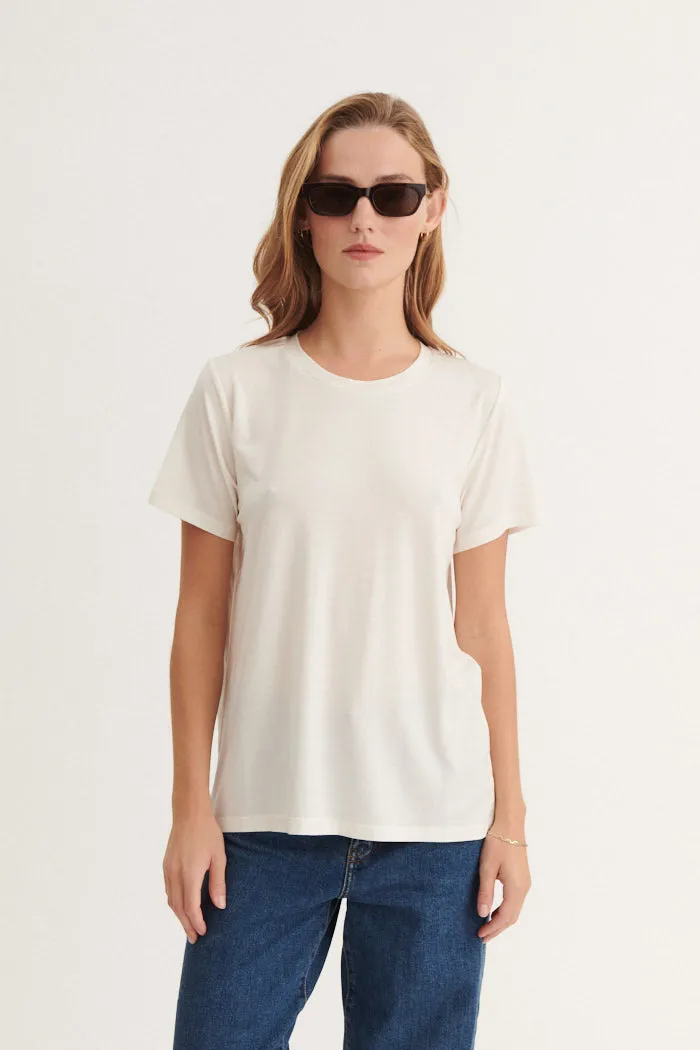 Flexible Fit Good stretch Jolanda Tee - Off White