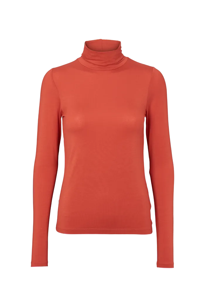 Joline T-Neck - Cinnabar Trendy Comfort Wear