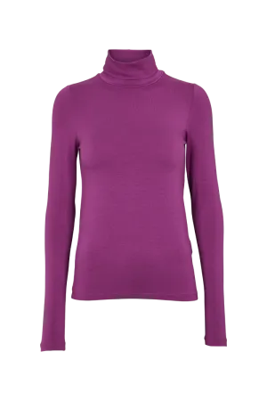 Breathable Comfort Design Sporty Chic Joline T-Neck - Grape Juice