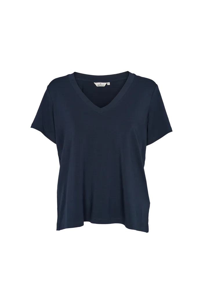 Joline V-neck - Navy Non Restrictive Cut BreathableMaterial