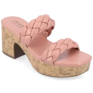 Flexible Material Elastic Goring Journee Collection Women's Tru Comfort Foam Kyaa Sandals