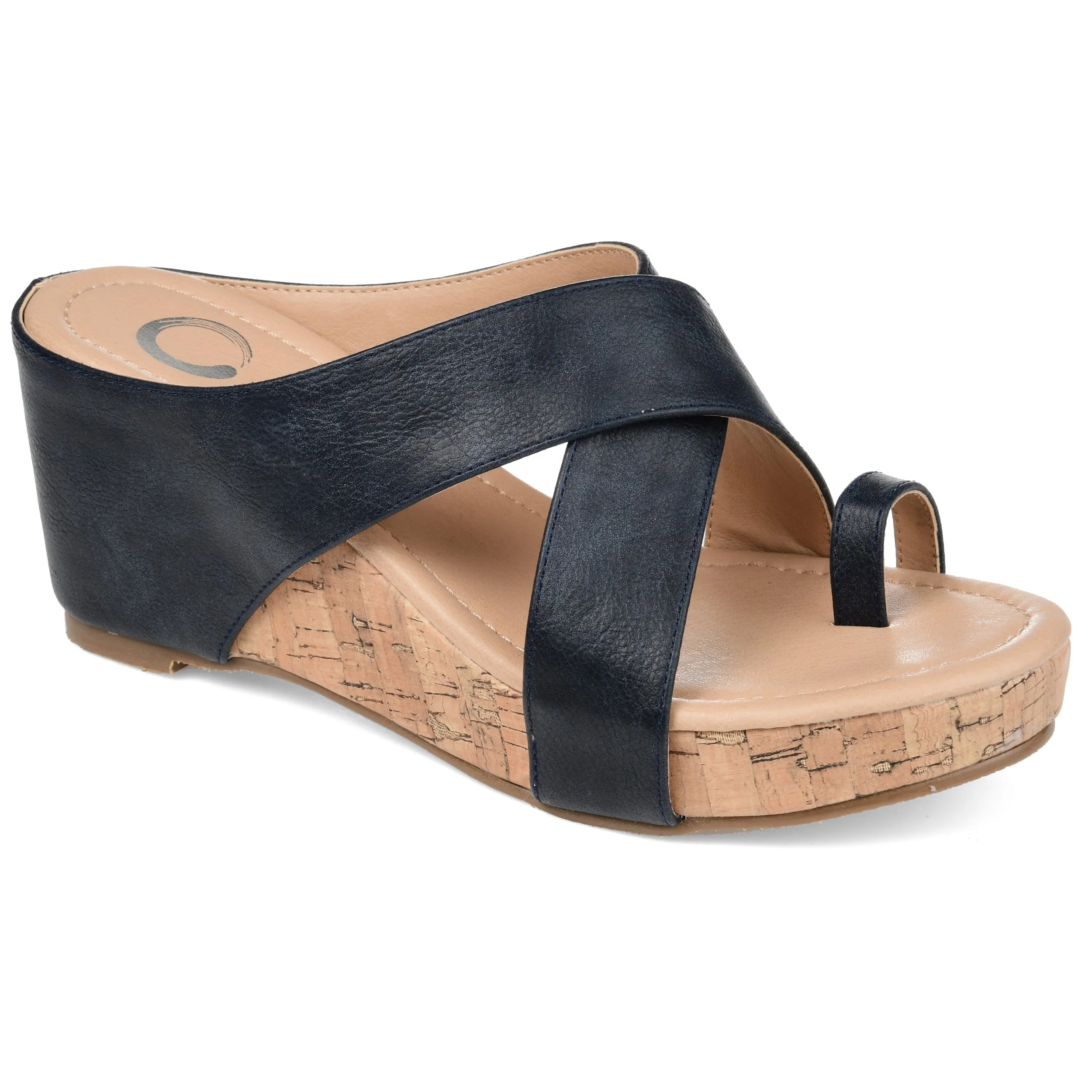 Comfortable Collar Minimal Layers Journee Collection Women's Tru Comfort Foam Rayna Wedge Sandal