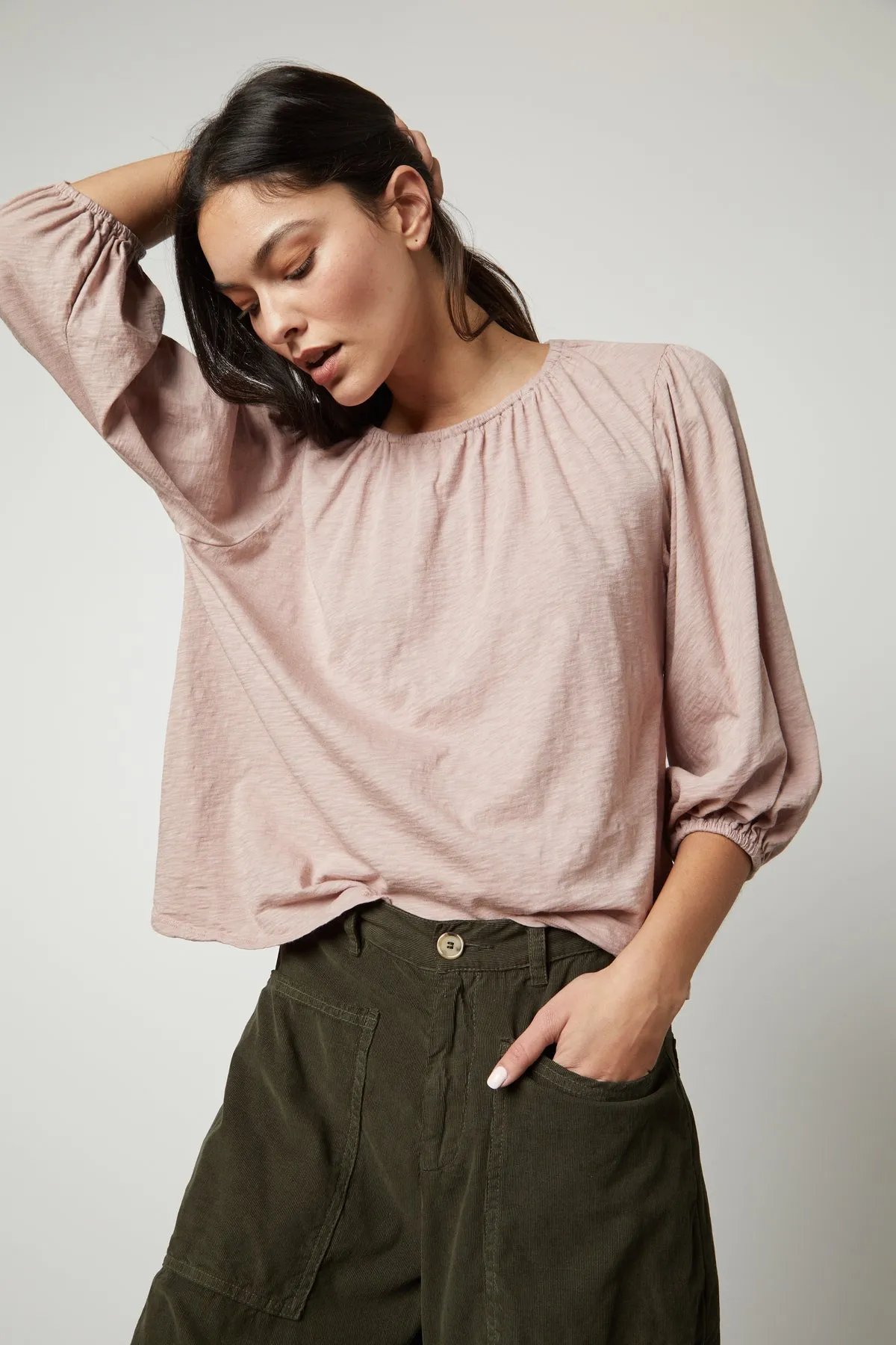 JULIE 3/4 SLEEVE TEE Relaxed Look