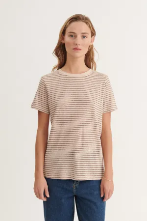 Kali Stripe Tee - Smoke gray / carafe Comfortable Fit Wear Best Seller