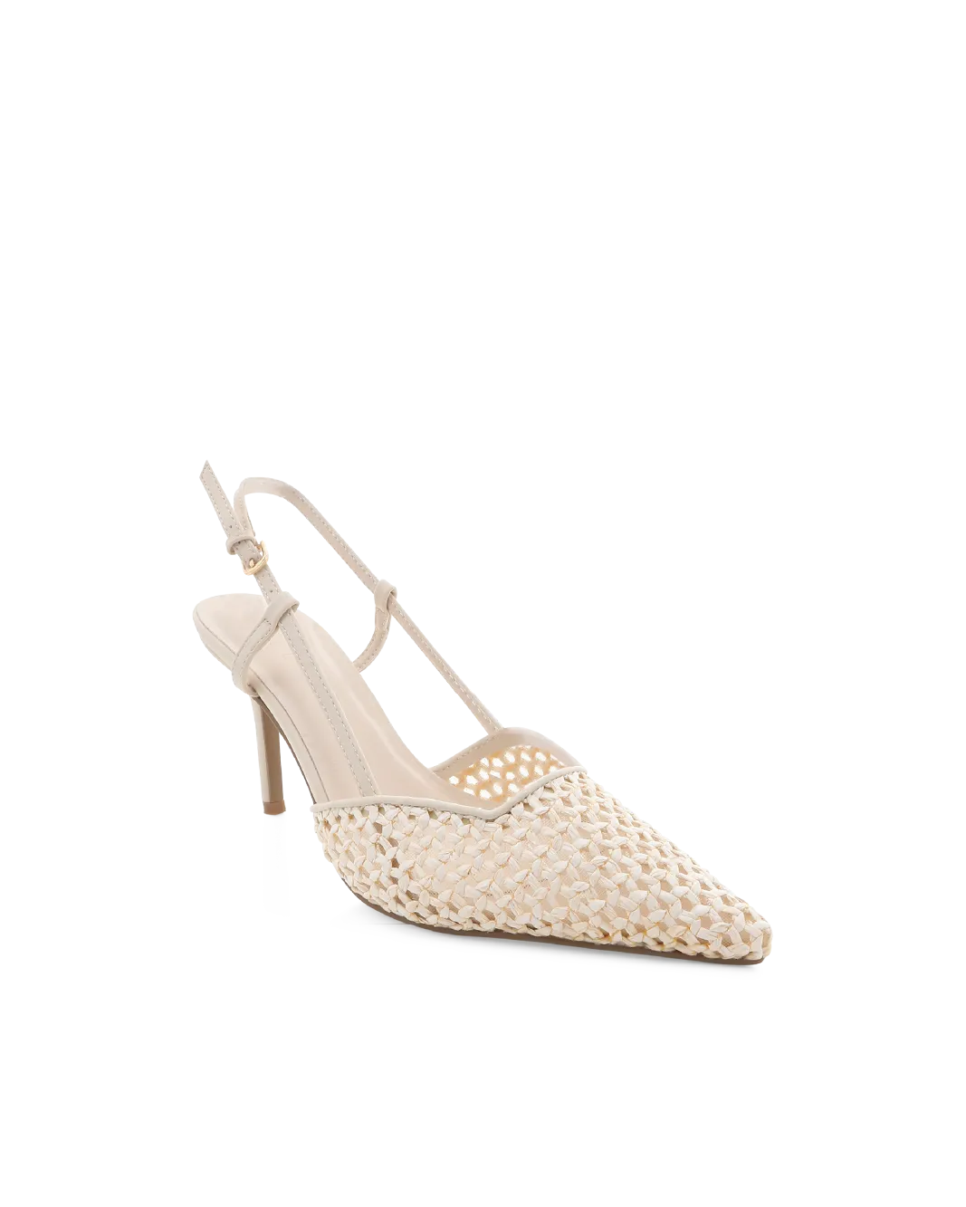 KAMERON - CREAM RAFFIA Abrasion resistant Smart Footwear