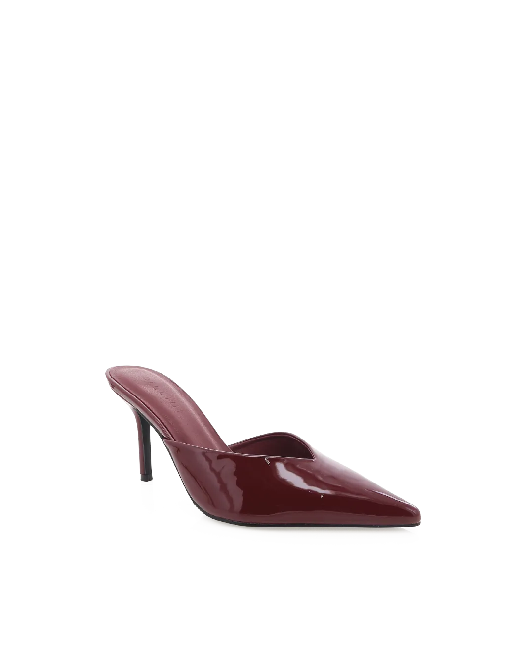 KAREY - CHERRY RED PATENT Embroidered