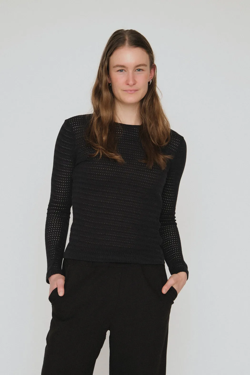 Karla LS Tee - Black Multi Purpose Wear