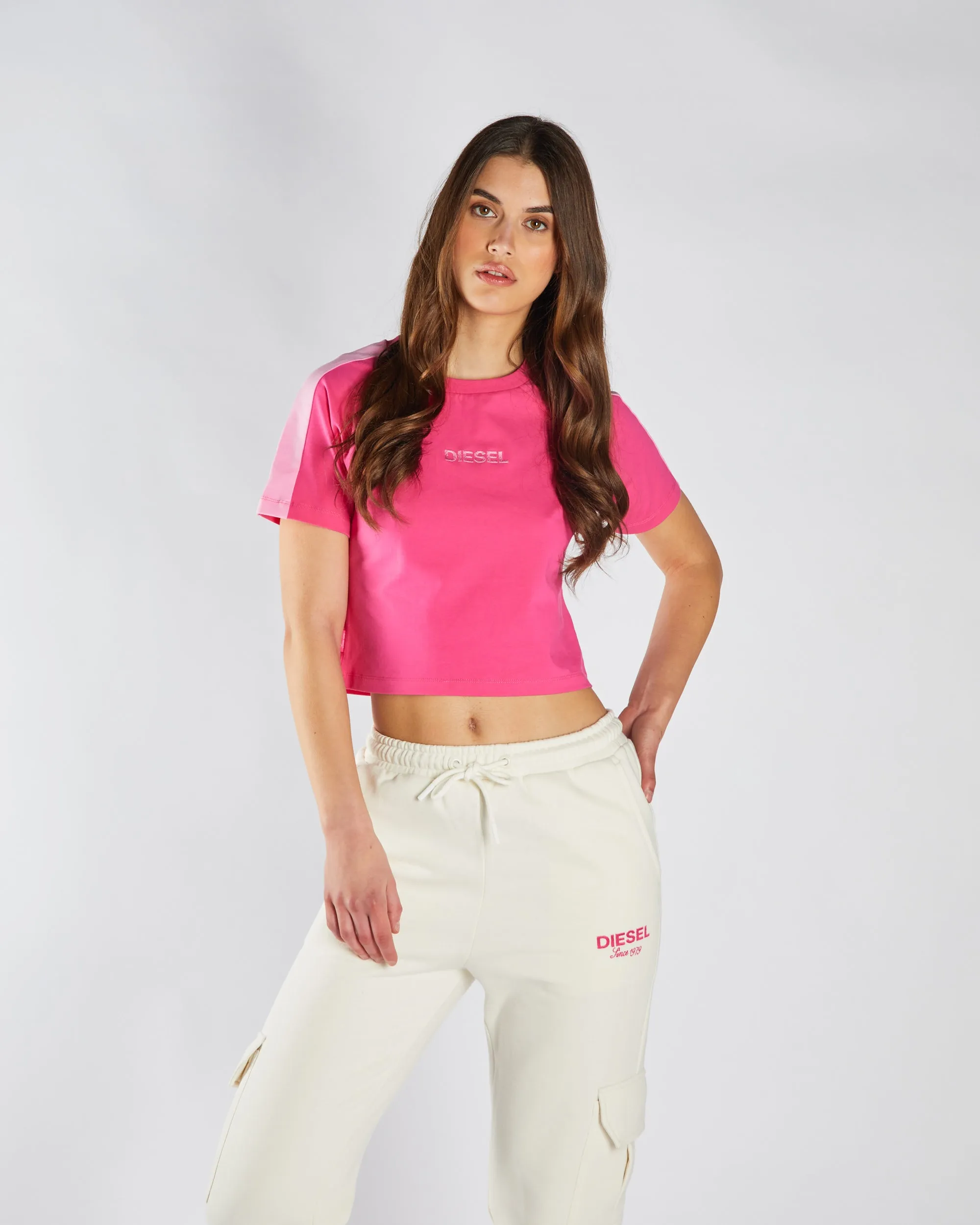 Natural Fiber Blend Customizable Keeva Tee Cherry Pink