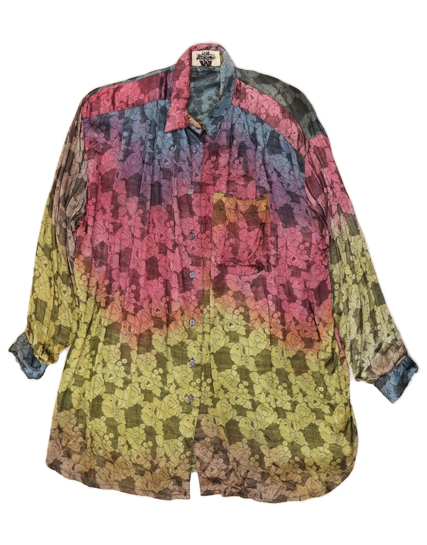 Evening Elegance Sophisticated Elegance VINTAGE Womens Shirt Dress EU 38/40 Medium Multicoloured Floral