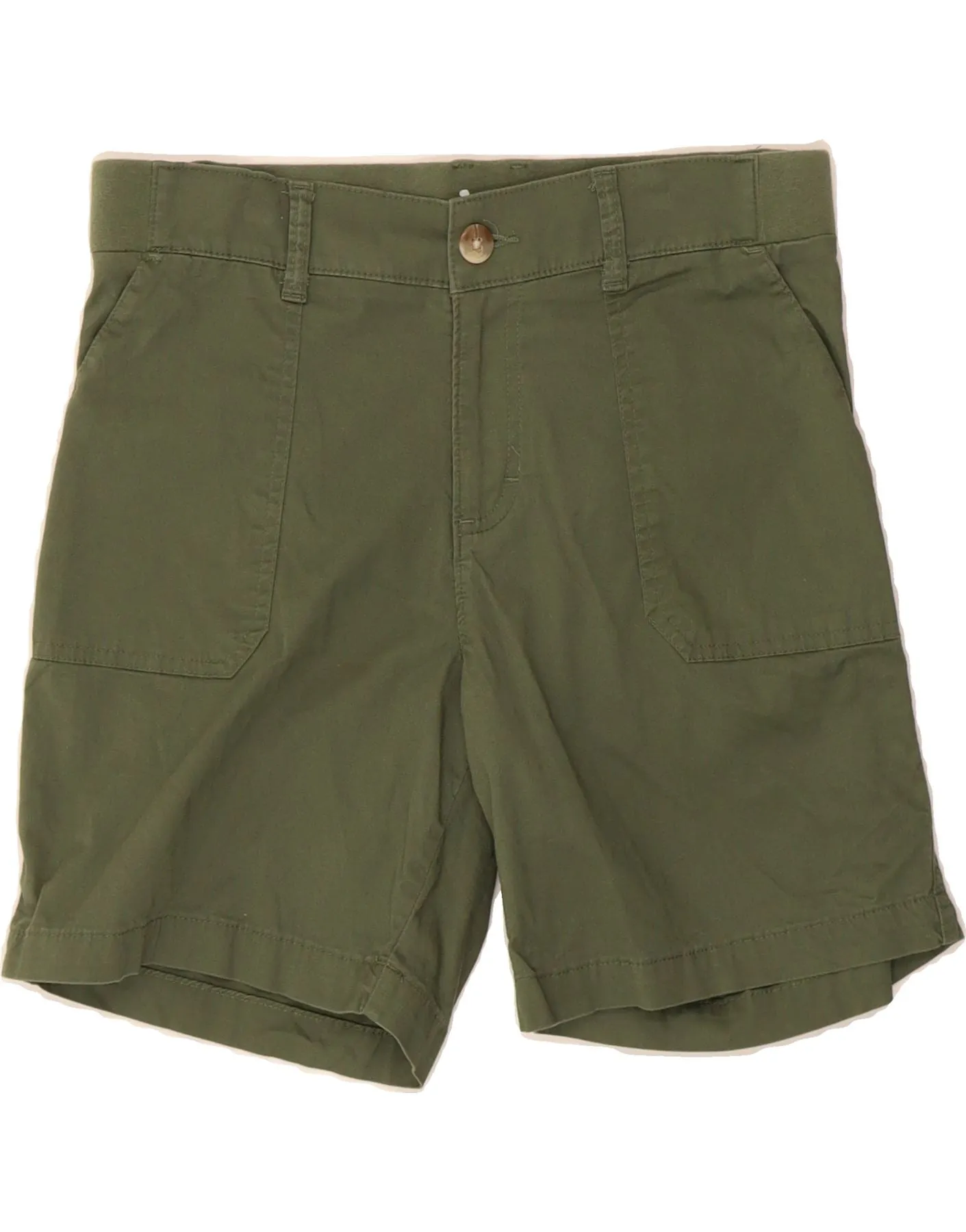 LEE Womens Mid Rise Regular Fit Bermuda Shorts US 8 Medium W30 Green Spring Collection Bold colors