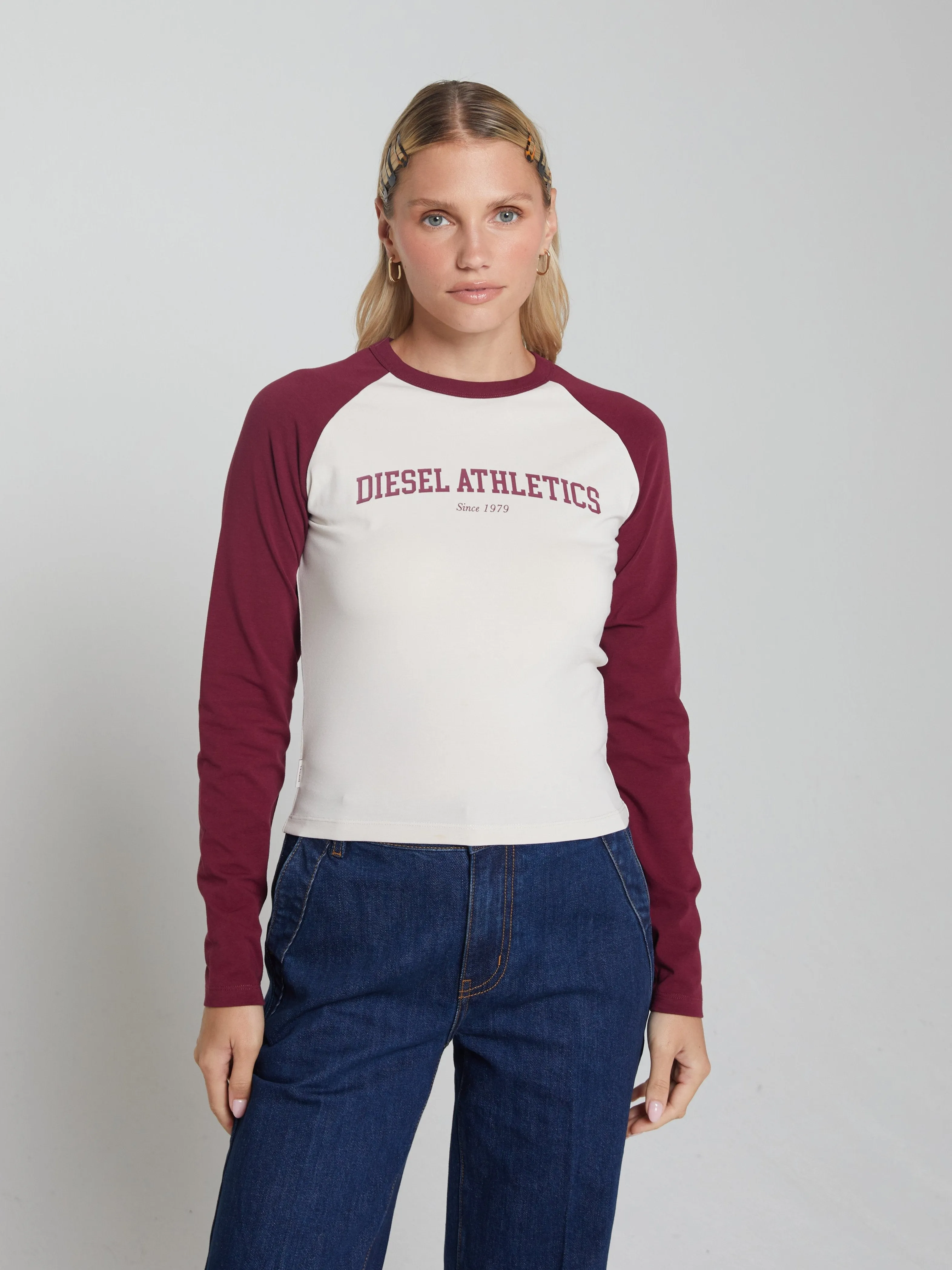Chill Style college Kirsten Ls Tee Cranberry Red