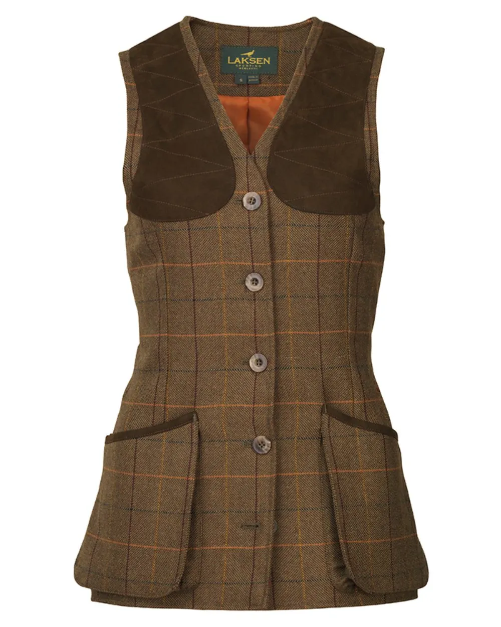 Laksen Cara Beauly Tweed Shooting Vest army Air Freshness