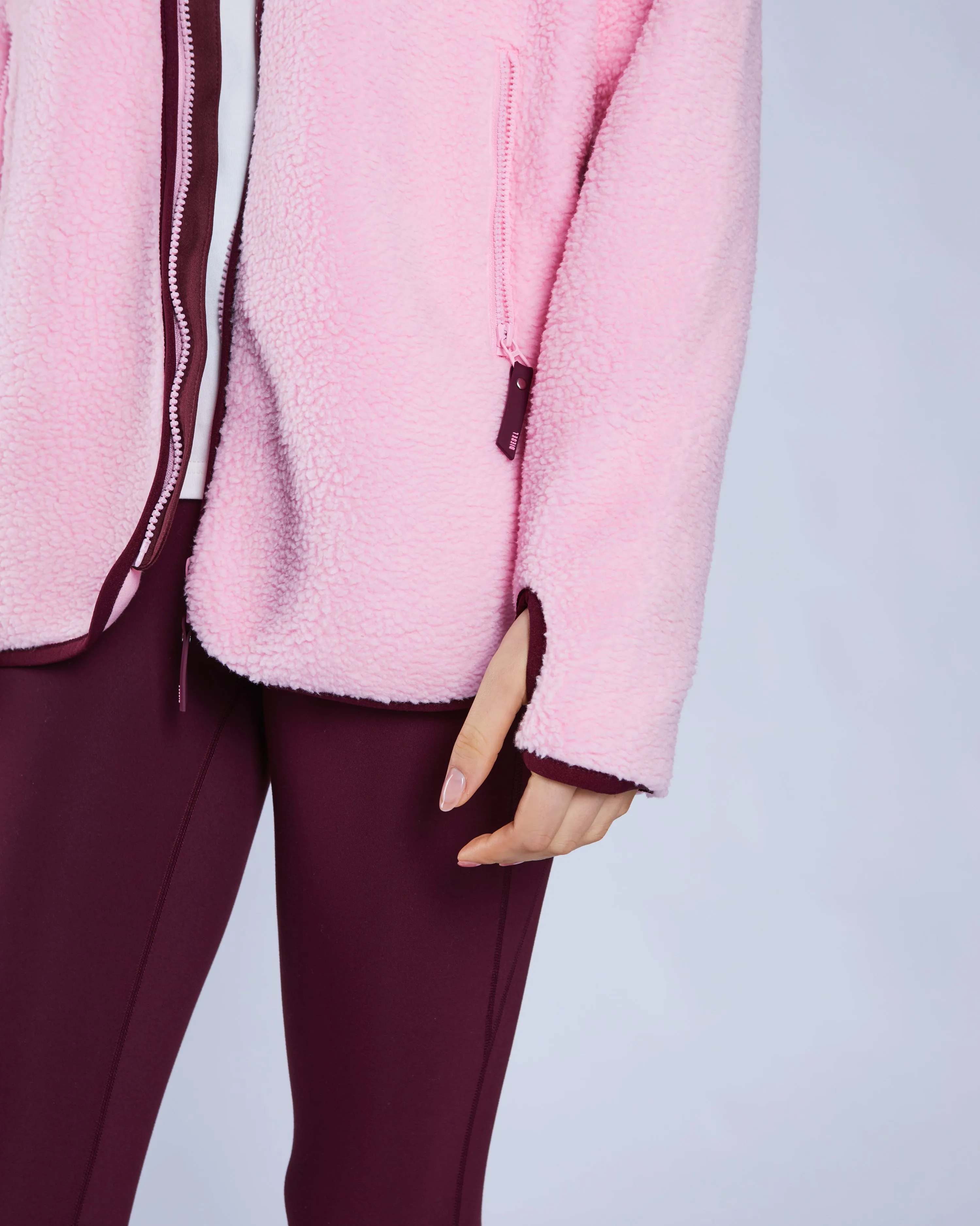 product dancing suitable rhythm Laura Fleece Zipper Blossom Pink