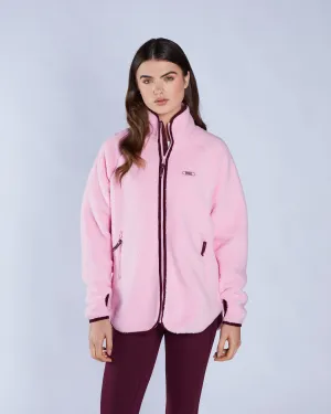 Laura Fleece Zipper Blossom Pink Weekend Chic