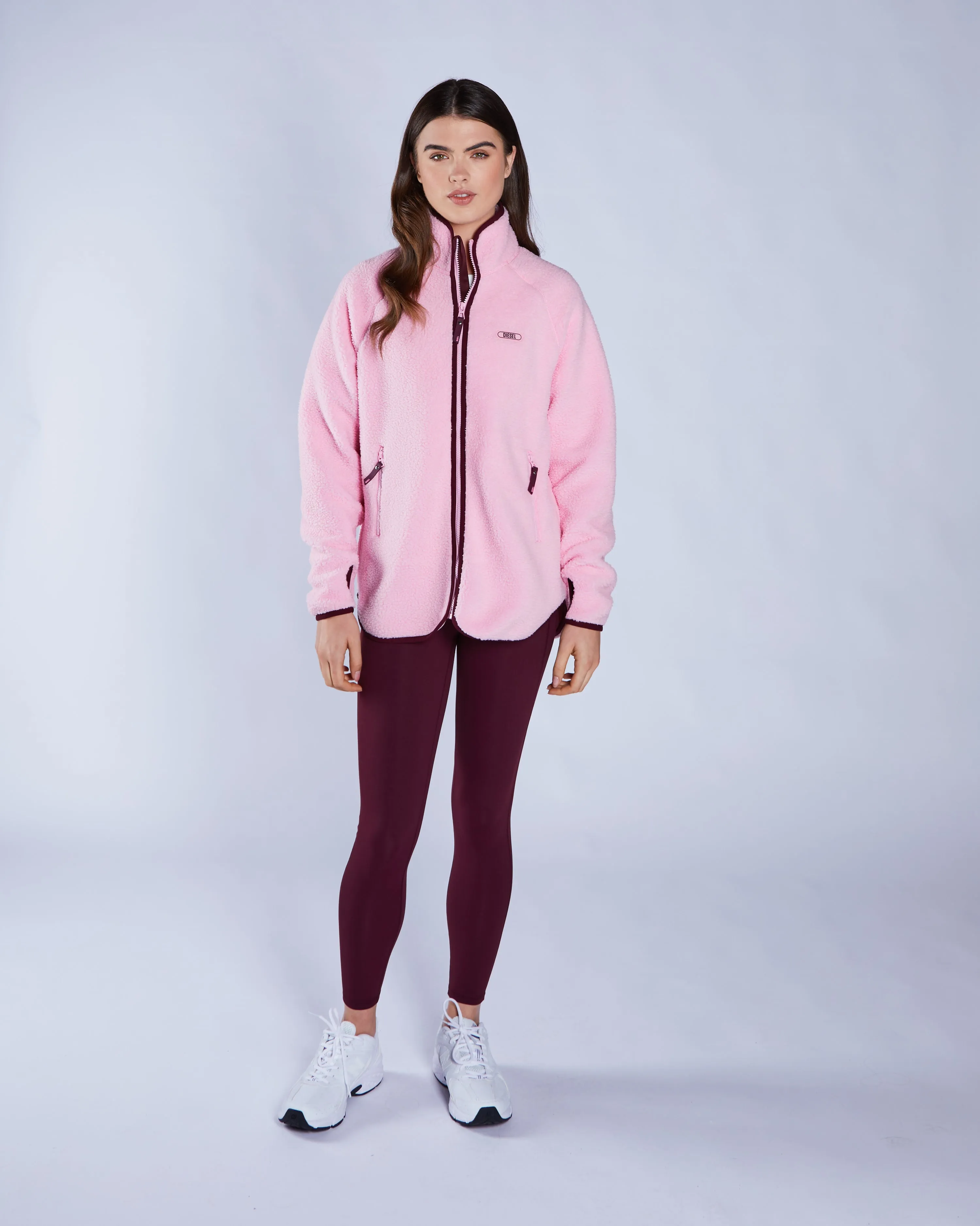 Suede Laura Fleece Zipper Blossom Pink
