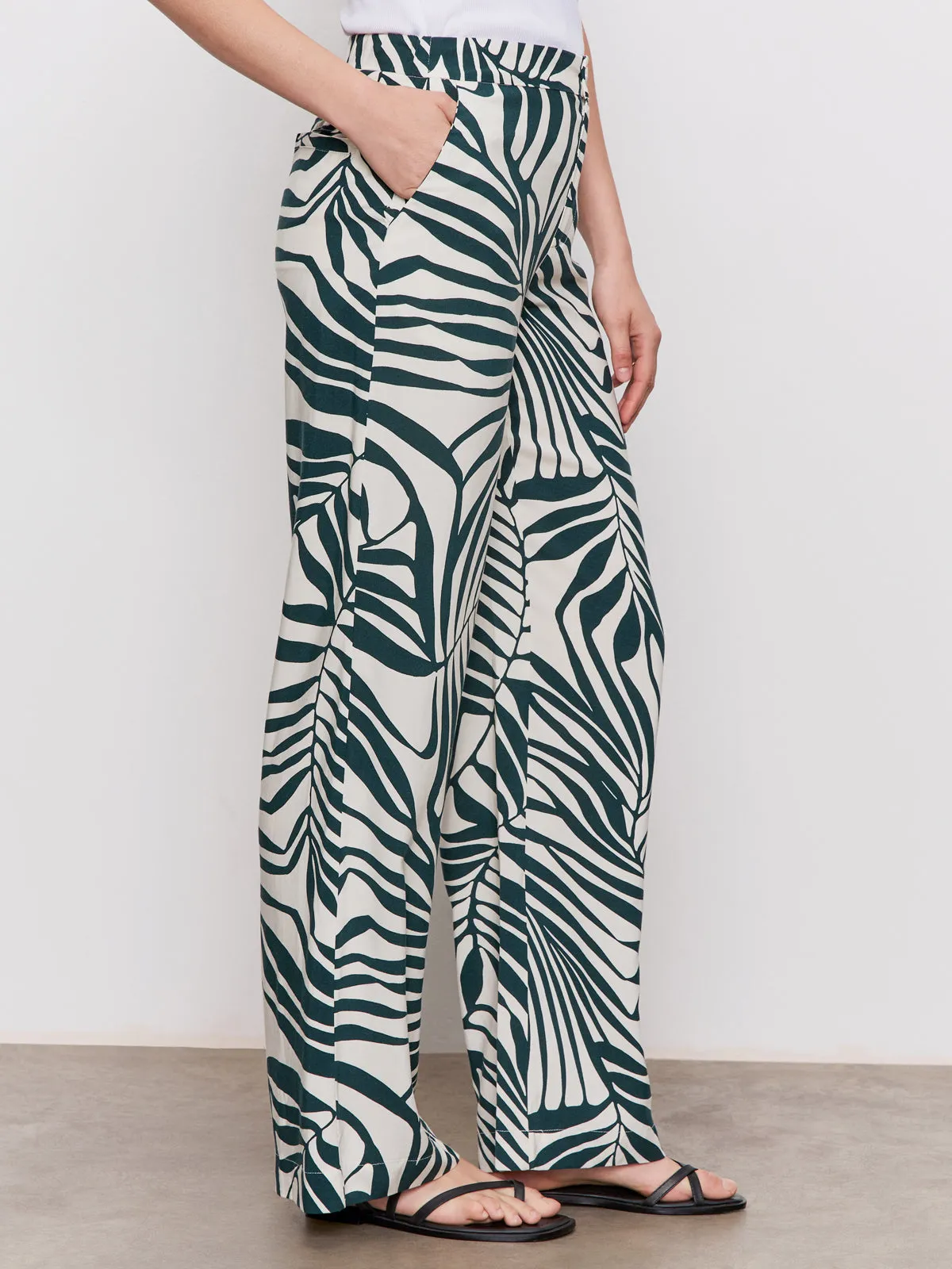 Static free The Soft Trouser Green Oasis