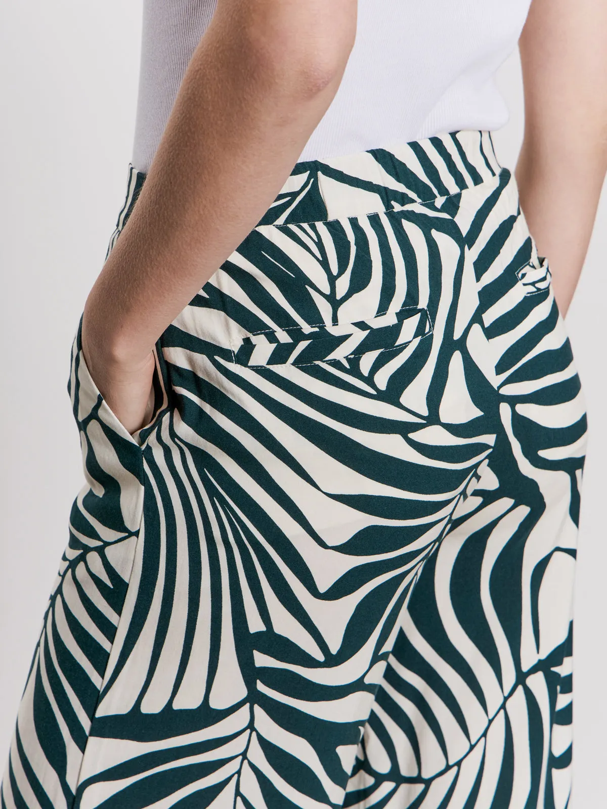 Stretch Comfort AbrasionResistantFabric The Soft Trouser Green Oasis