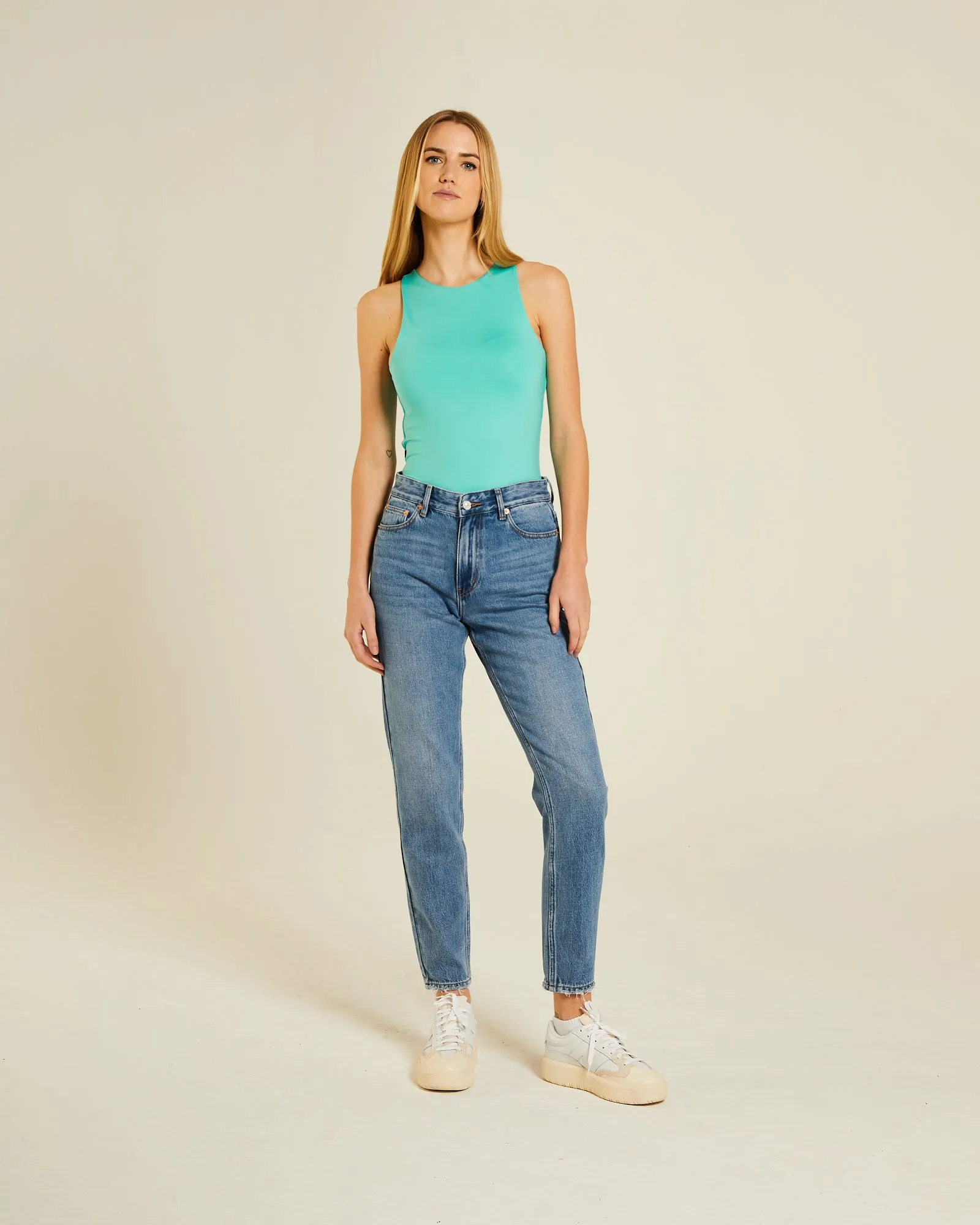 Quick Fit Stretch Rianna Body Suit Aqua Mint