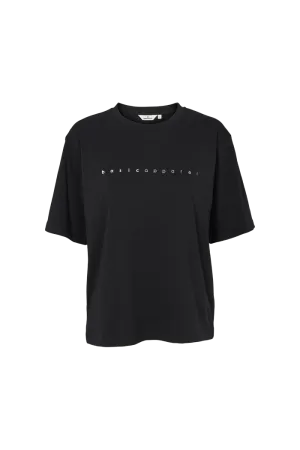Versatile Style Trend Vintage authenticity Raja Logo Tee - Black