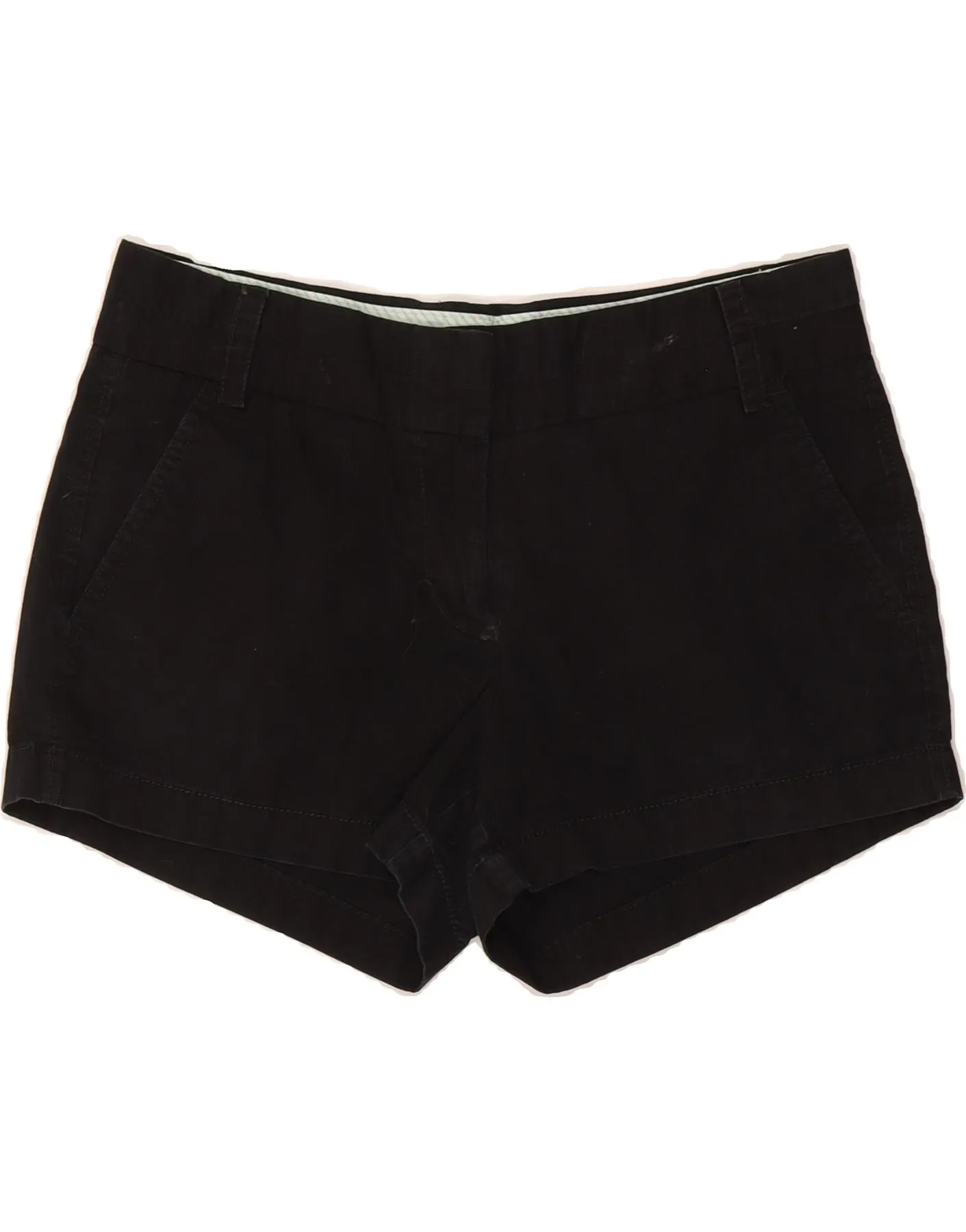 J. CREW Womens Broken In Chino Shorts US 2 XS W30  Navy Blue Cotton High-End Look Creative Professional