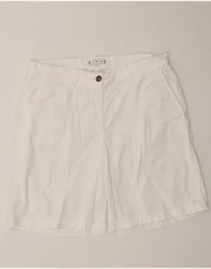 TOMMY HILFIGER Womens Chino Shorts UK 14 Large W34  White Cotton Weekend Outing