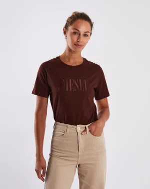 Classic timelessness Comfy Wear Leandra T-Shirt Deep Coco