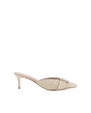 YORKIE - NATURAL RAFFIA-WHEAT SUEDE Low Top Style