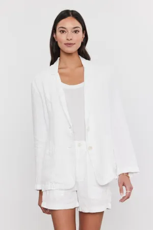 LENNY HEAVY LINEN BLAZER Water Resistant