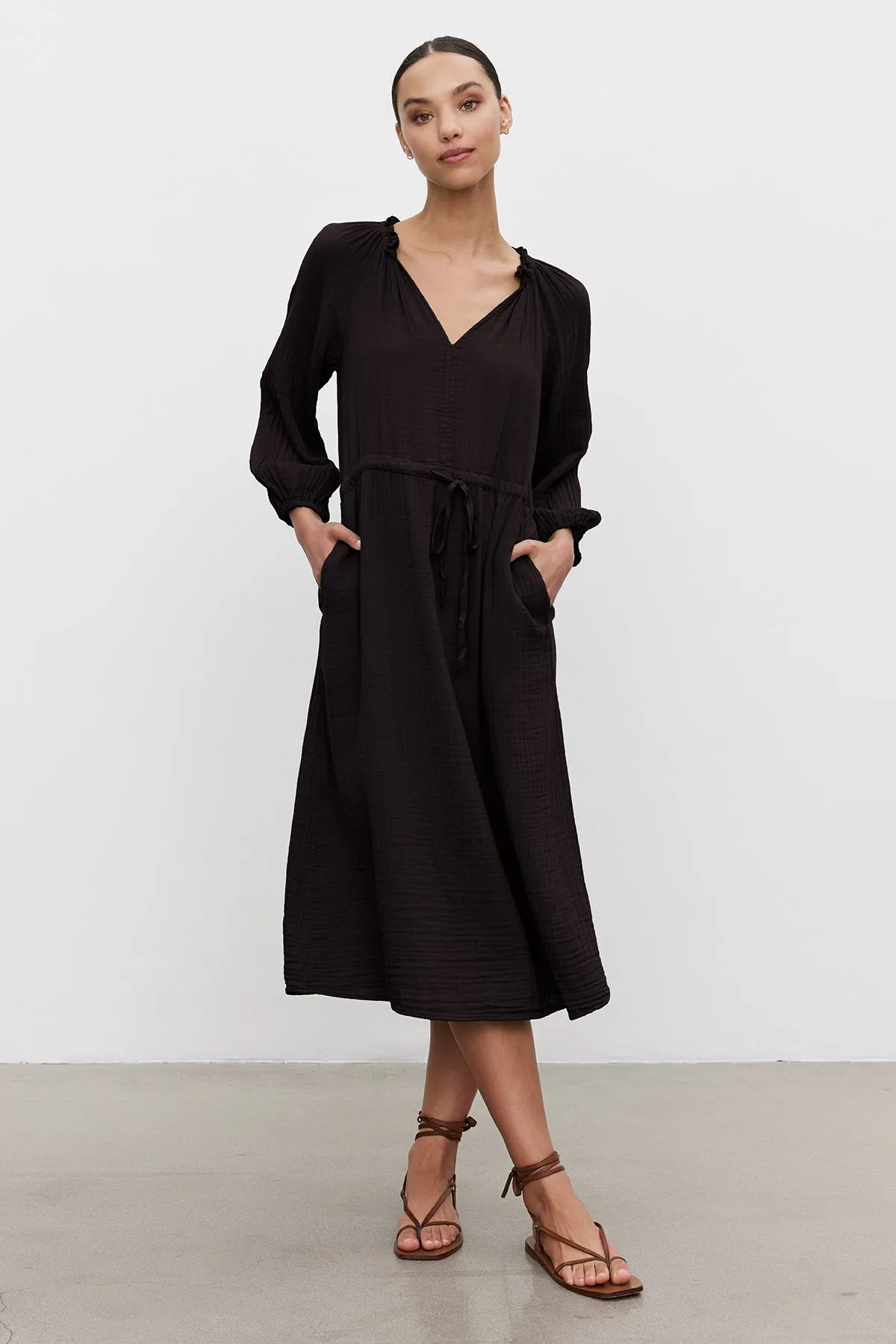 AUDREY COTTON GAUZE DRESS Youthful Style