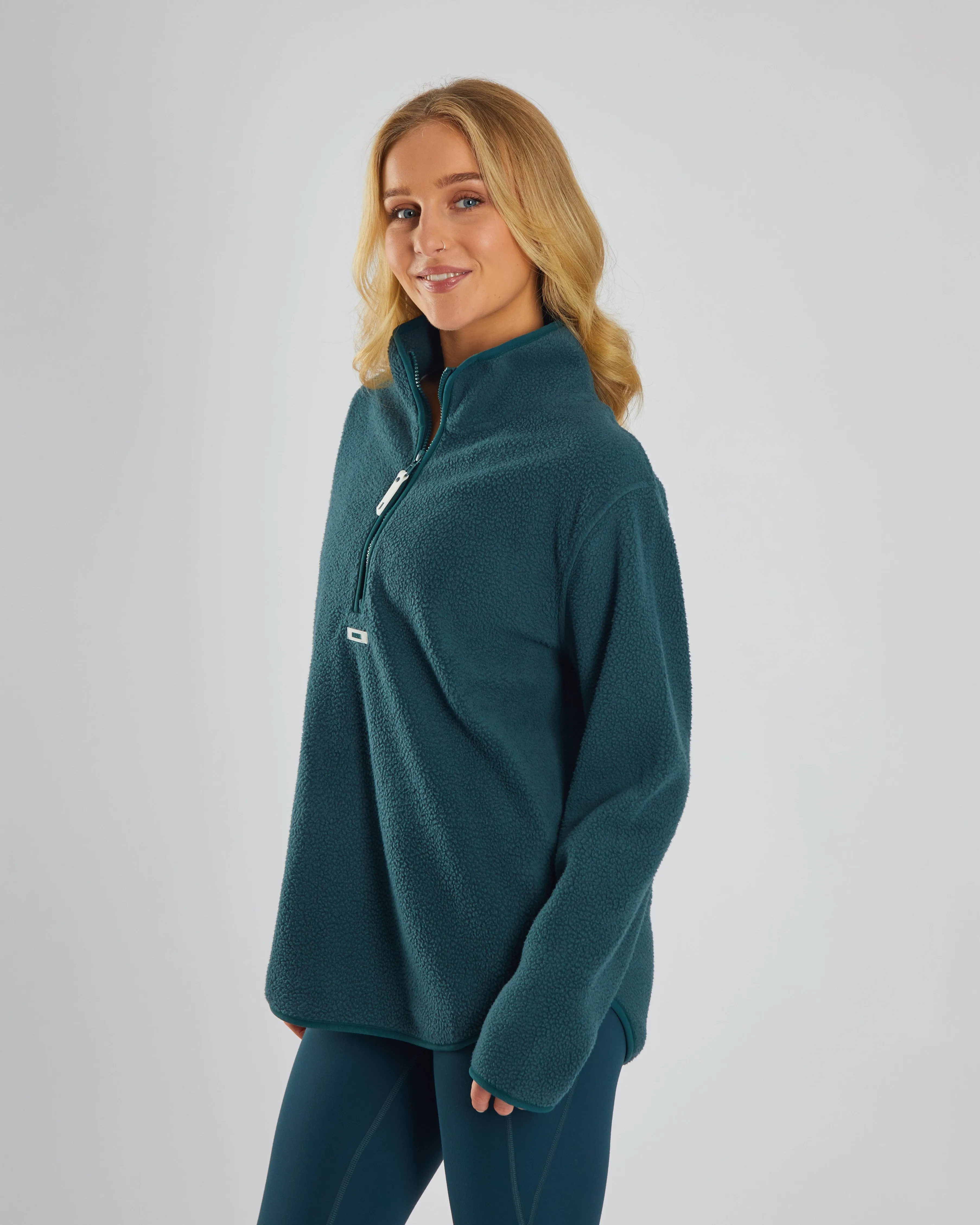 Kai Fleece Half Zip Alpine Green product tie dye uniqueness
