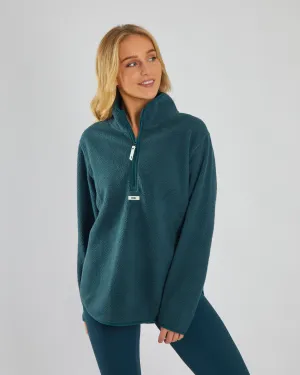 Kai Fleece Half Zip Alpine Green Modern Active Lightweight Layer