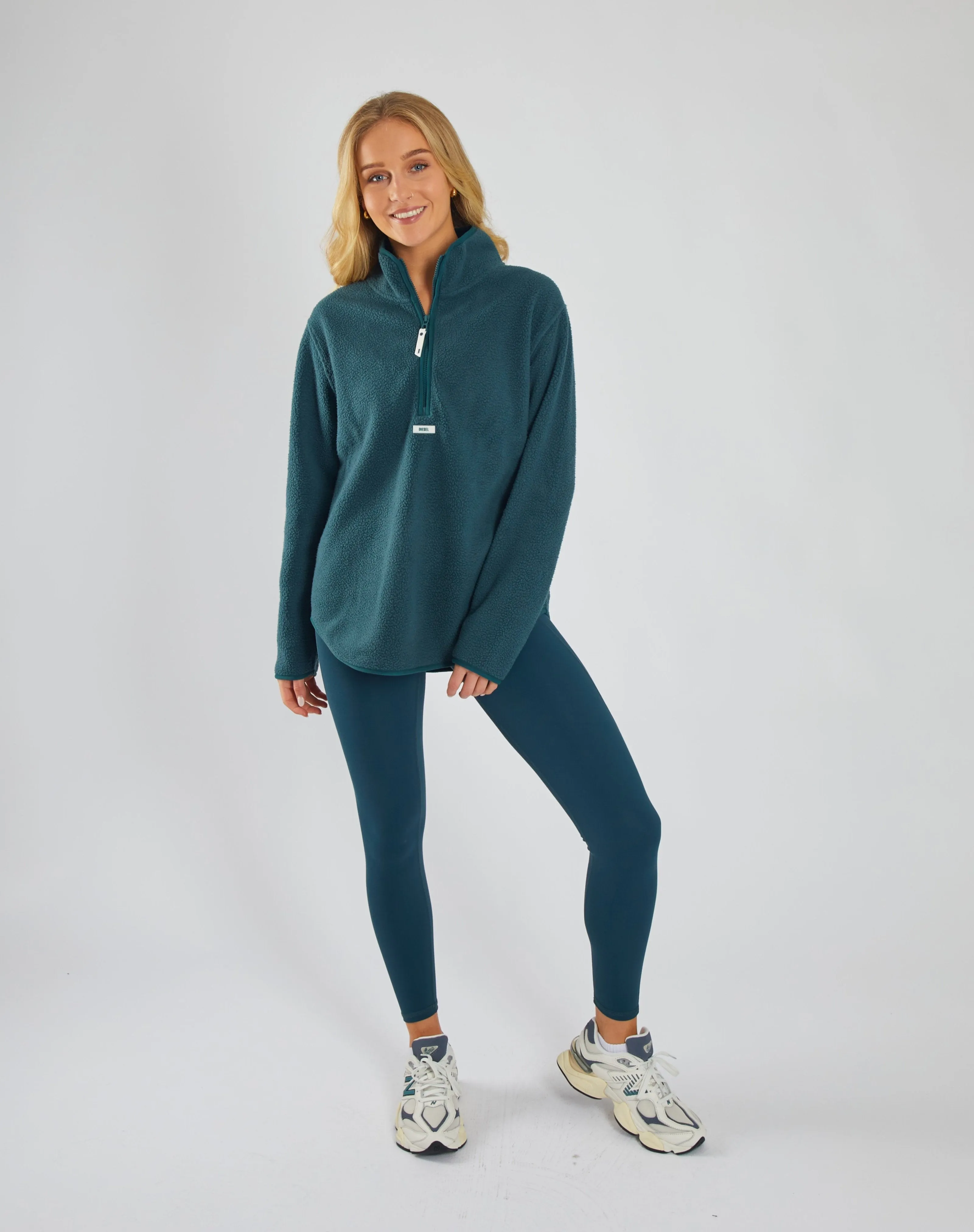 Outdoor Adventure Kai Fleece Half Zip Alpine Green